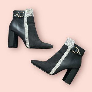 Daysia Mixed Material Bootie